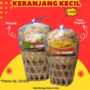 Peyek Kemasan Keranjang kecil